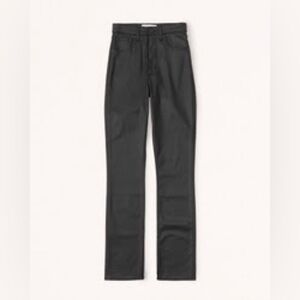 Abercrombie & Fitch Ultra High Rise 90s Slim Straight Jean, Black, 29